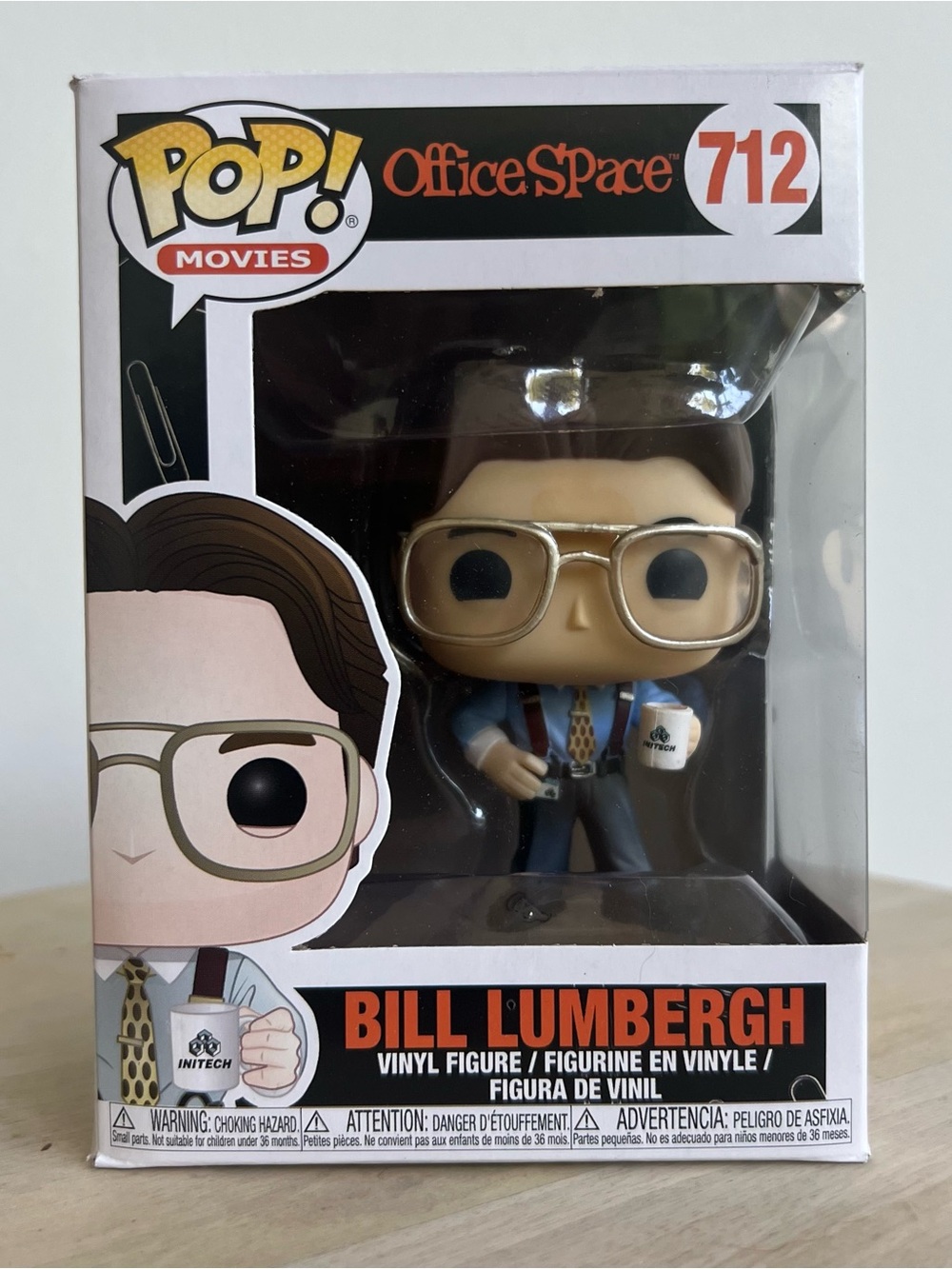 Funko POP! Movies: Office Space Bill Lumbergh #712 New In Box Vinyl Collectible